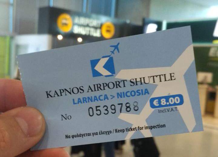 Kapnos Airport Shuttle biļete (Larnaka — Nikosija)
