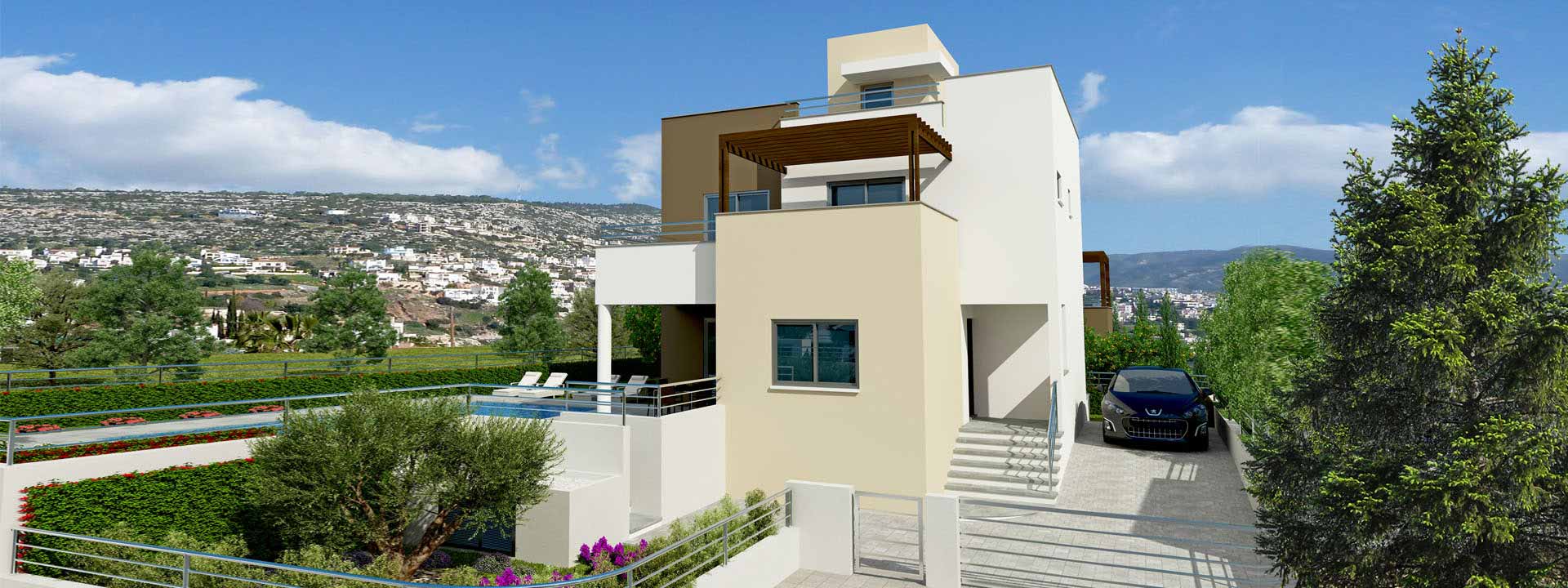 Villen in Paphos, Riza Heights 1