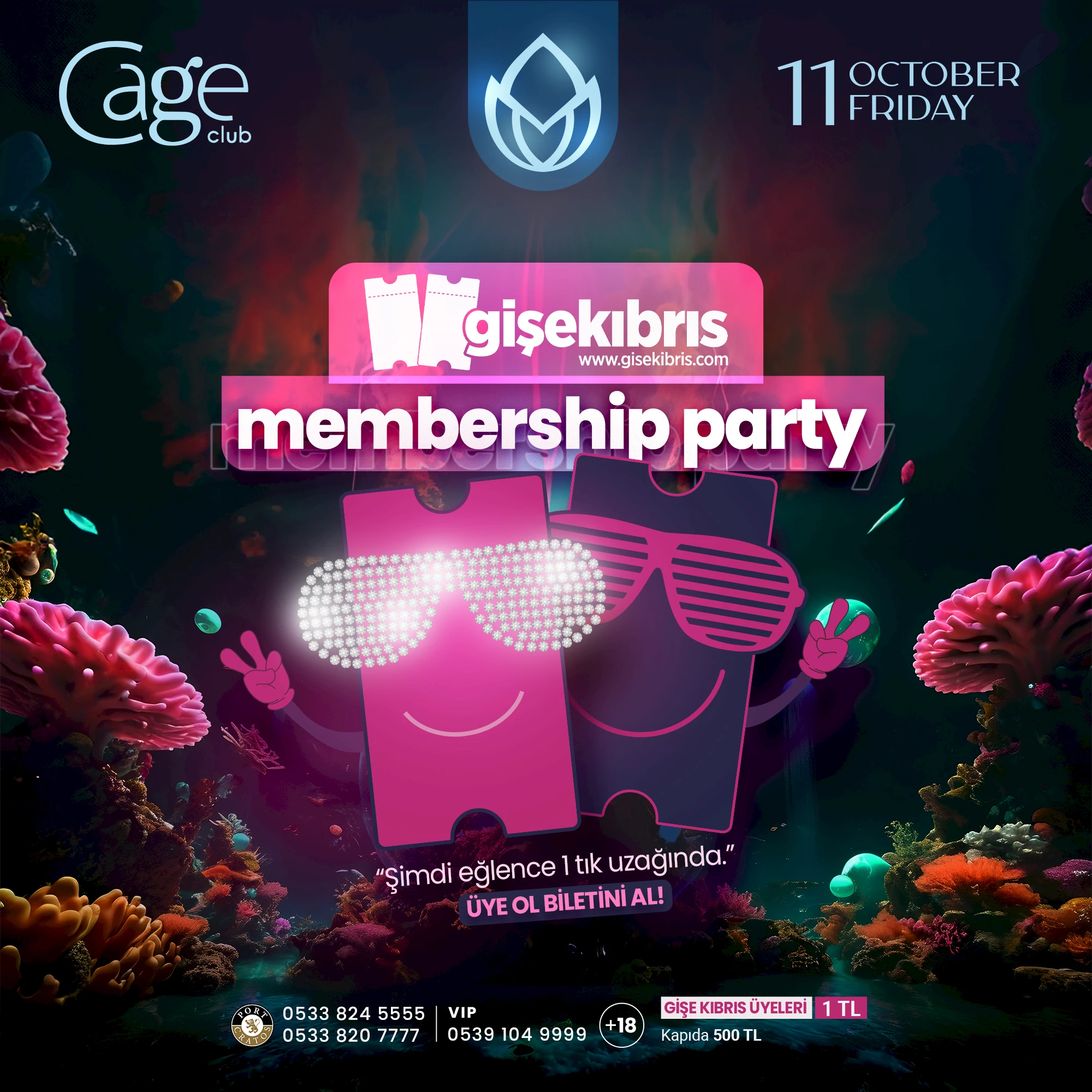 GİŞE KIBRIS MEMBERSHIP PARTY - CAGE CLUB