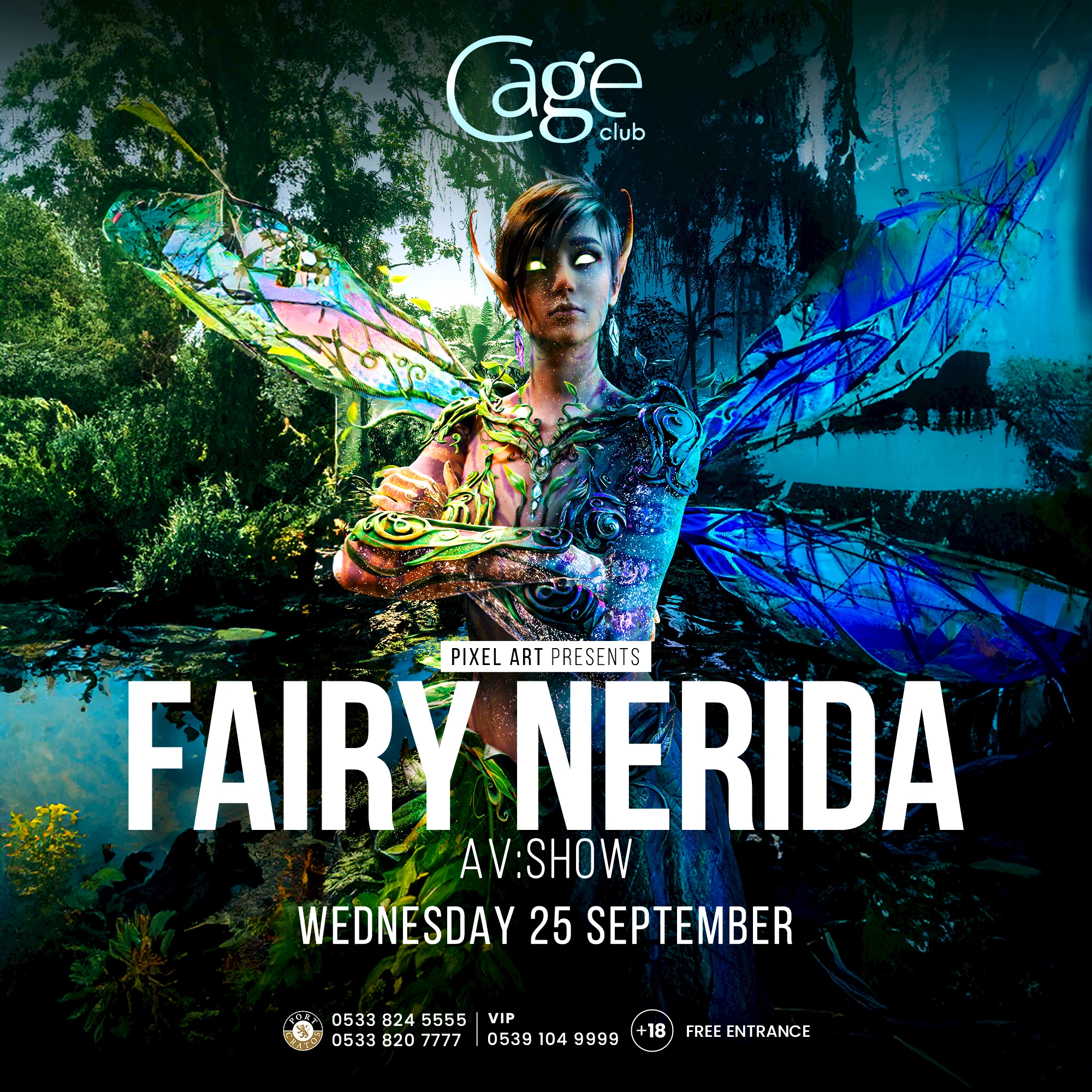 FAIRY NERIDA AV : SHOW - CAGE CLUB