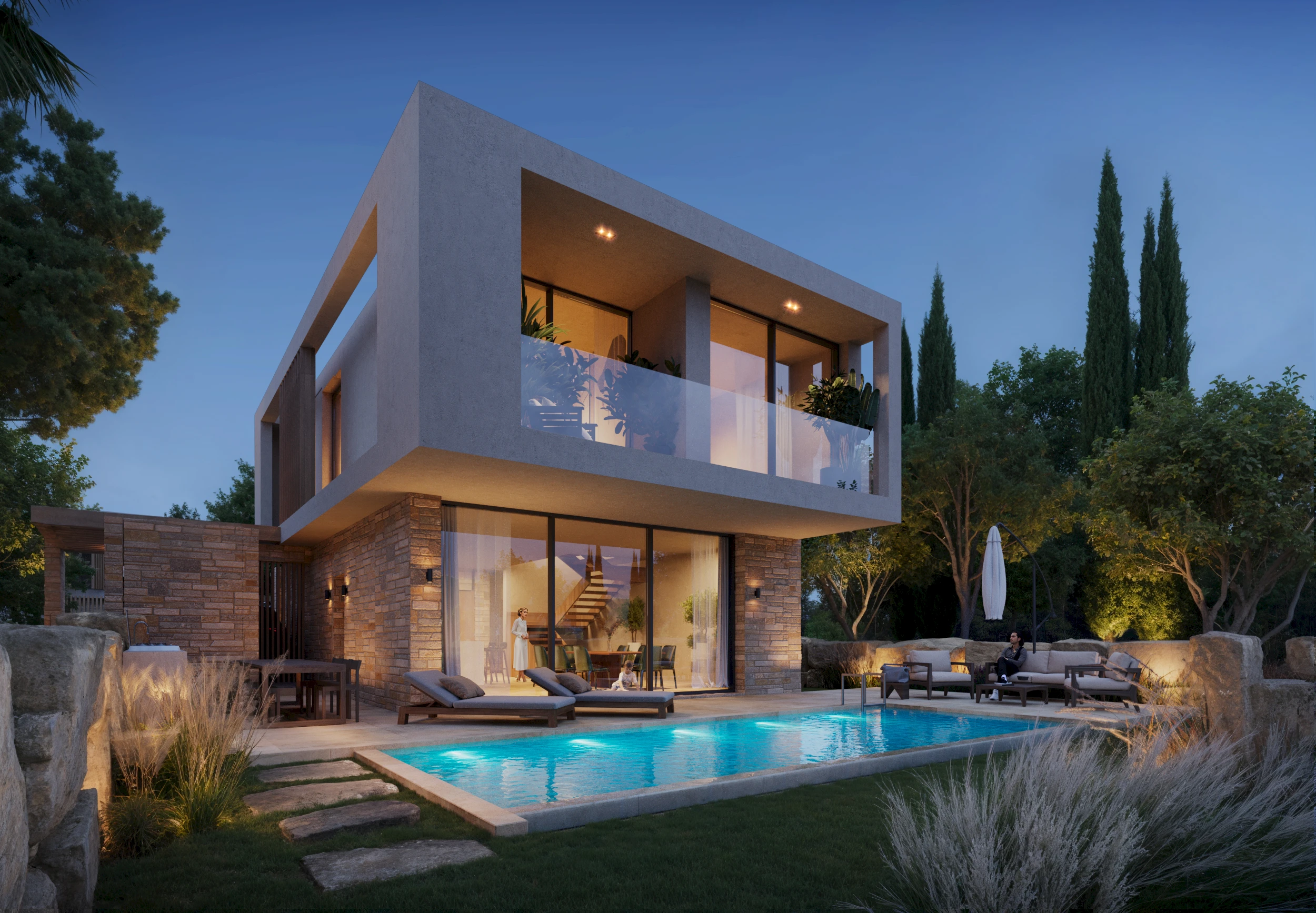Villen in Paphos, Peyia, More's