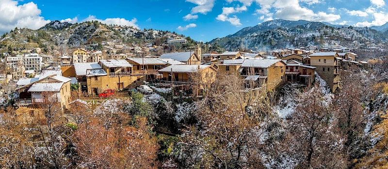 Troodos ciemati ziemā, Kipras Republika