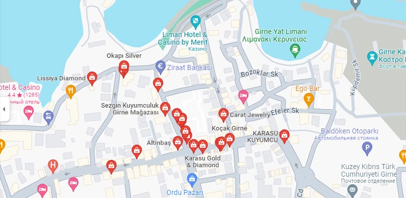 Καταστήματα κοσμημάτων στην Κερύνεια