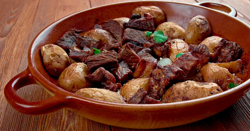 Afelia — Cypriot pork dish