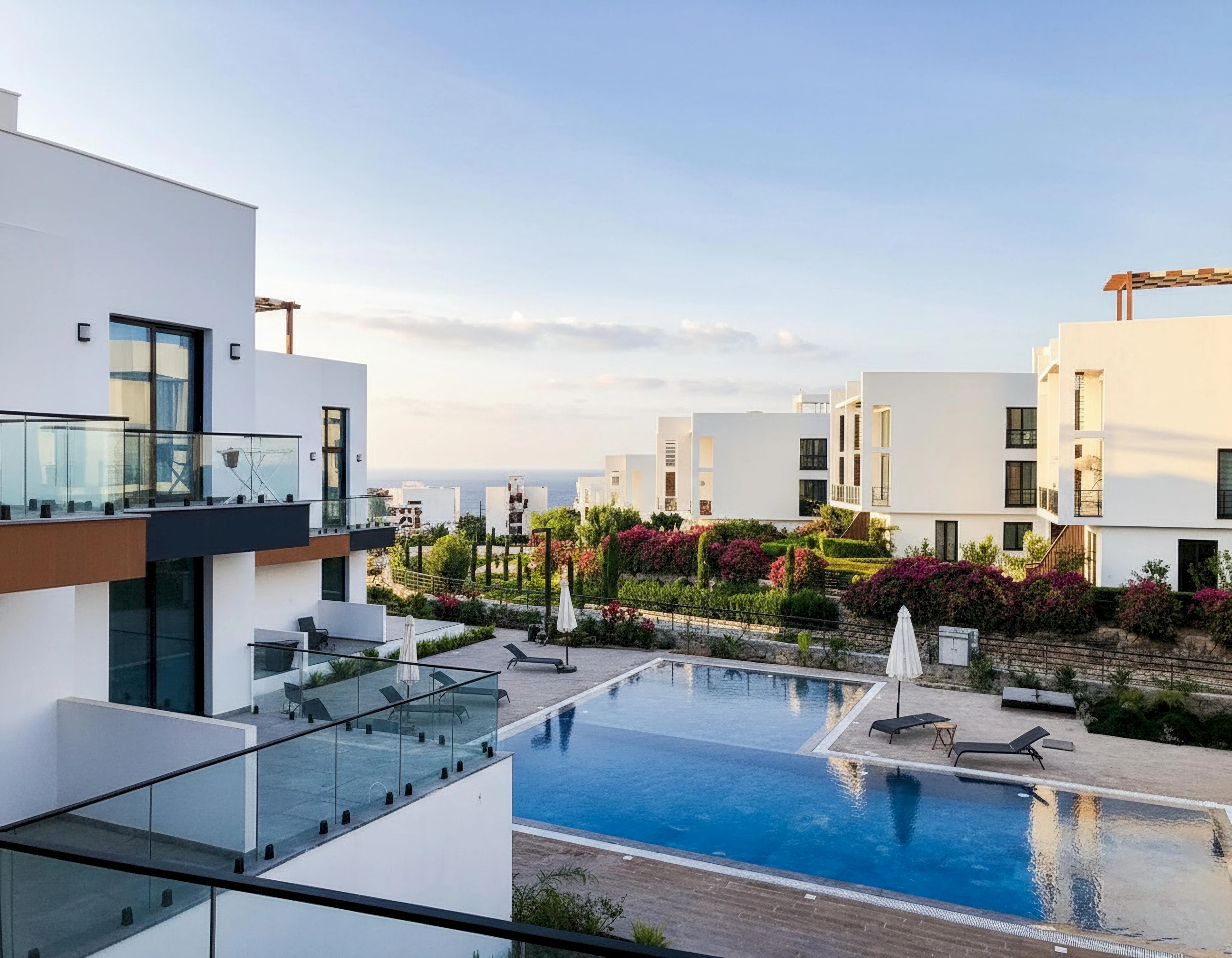 Boutique 2+1 Duplex mit Meerblick Lanai Homes | Esentepe