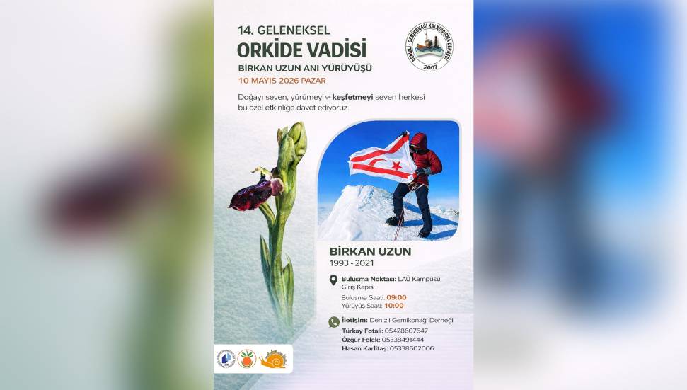 В Лефке пройдет 14-я памятная прогулка в «Долину орхидей» в честь Биркана Узуна
